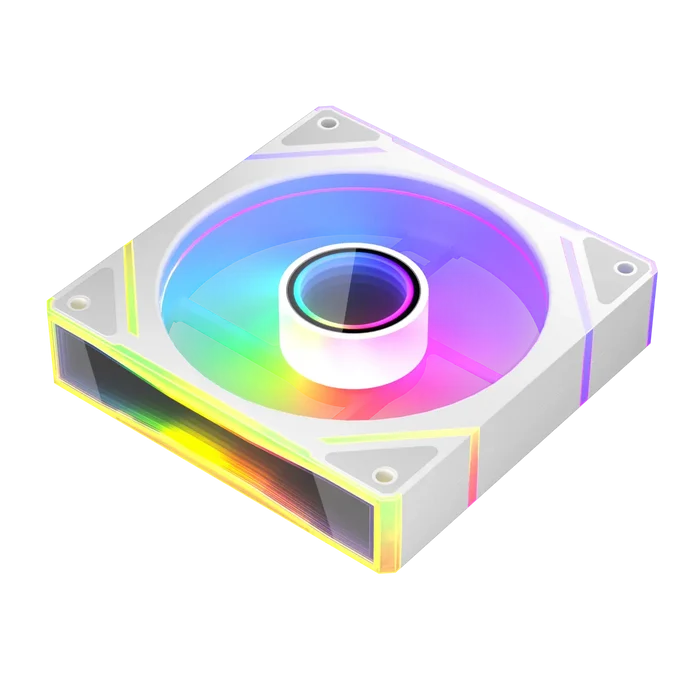 1st Player FC7 ARGB 120mm Case Fan, Pack of 3 - White - PakByte Computers