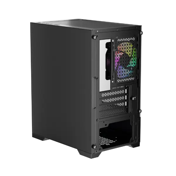 1st Player Go2 RGB Mid-Tower Micro-ATX Gaming PC Case - Black - PakByte Computers