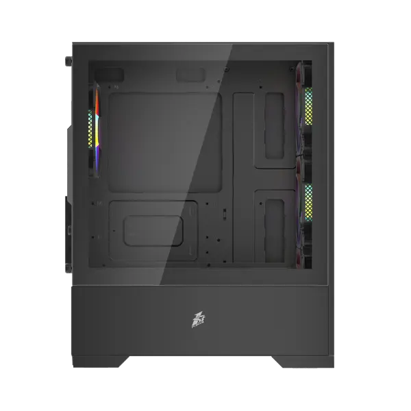 1st Player Go2 RGB Mid-Tower Micro-ATX Gaming PC Case - Black - PakByte Computers
