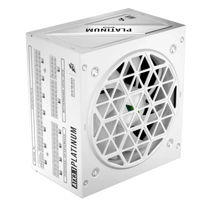 1st Player NGDP 1000W 80 Plus Platinum Full Modular Power Supply - White - PakByte Computers