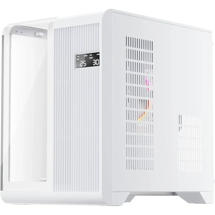 1st Player RT5 ARGB Micro-ATX Dual Chamber PC Gaming Case - White - PakByte Computers