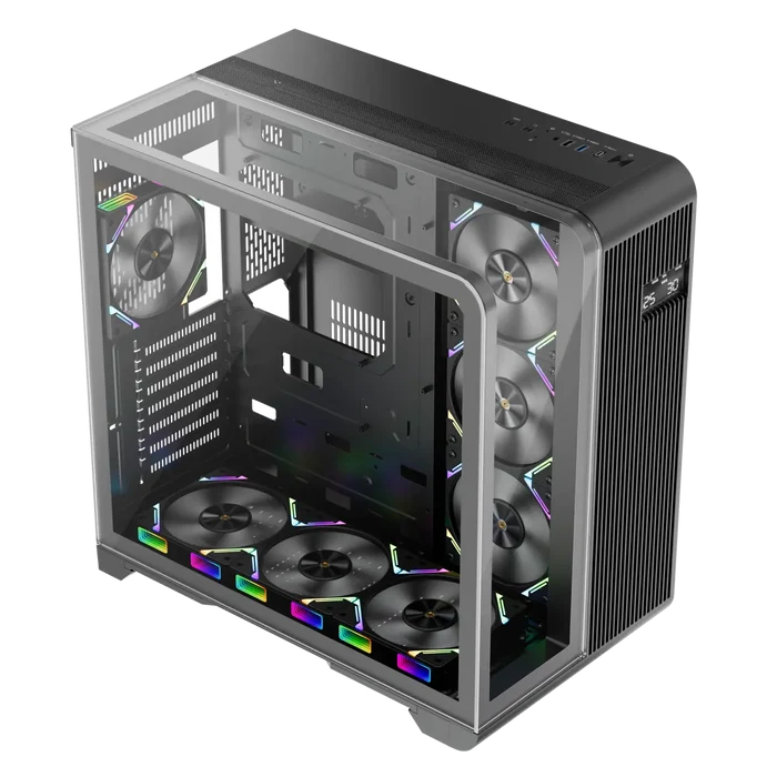 1st Player RT7 ARGB Black Edition Gaming Case - Black - PakByte Computers