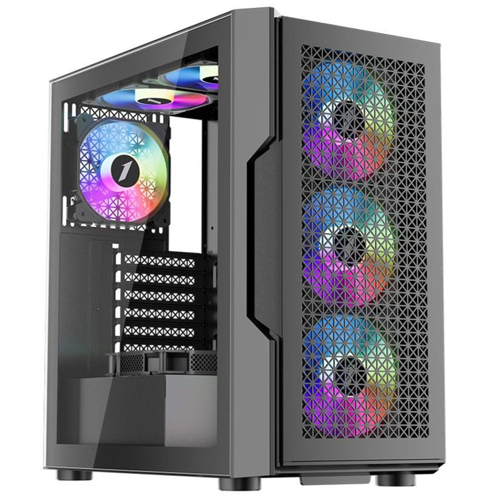 1st Player T7 ARGB Mid-Tower ATX Gaming Case - Black - PakByte Computers