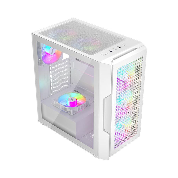1st Player T7 ARGB Mid-Tower ATX Gaming Case - White - PakByte Computers