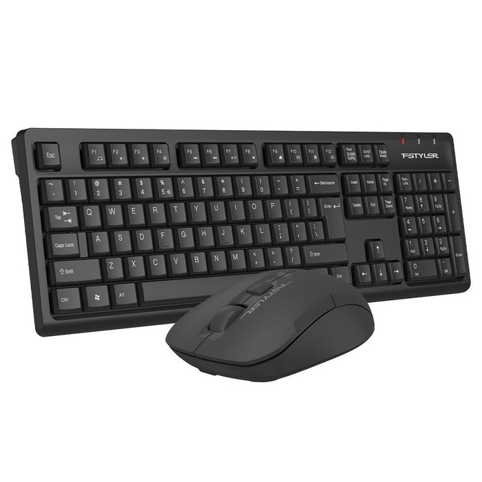 A4tech Fstyler FG1200S 2.4G Multimedia Wireless Desktop Set - Black