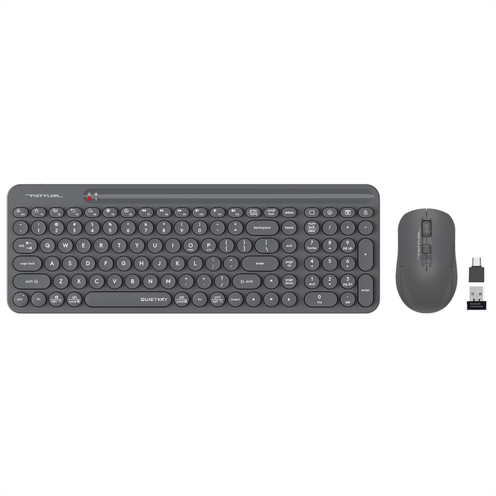 A4tech Fstyler FG3300 Air2 Wireless Keyboard Mouse Combo Set - PakByte Computers