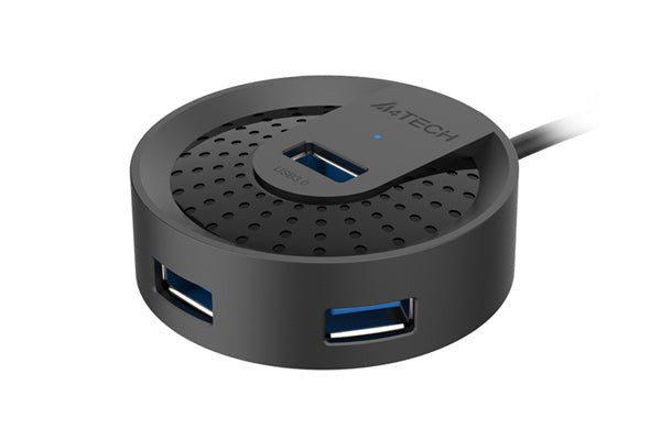 A4TECH HUB-30 (3.0) BLACK (3.0 FOUR PORTS) - PakByte