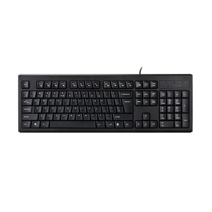 A4tech KRS-83 Comfortkey USB Wired Natural-A Shape Keyboard – Black
