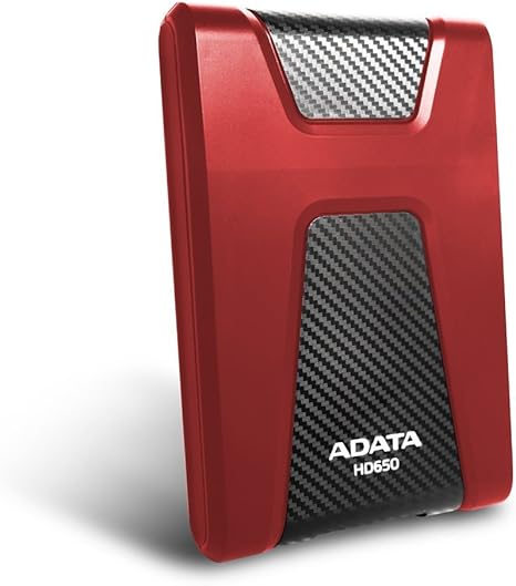 ADATA HD650 2TB External Hard Drive - Red - PakByte Computers