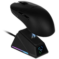 Ajazz AJ159 Apex Wireless 8K Gaming Mouse with Display Charging Dock - Black