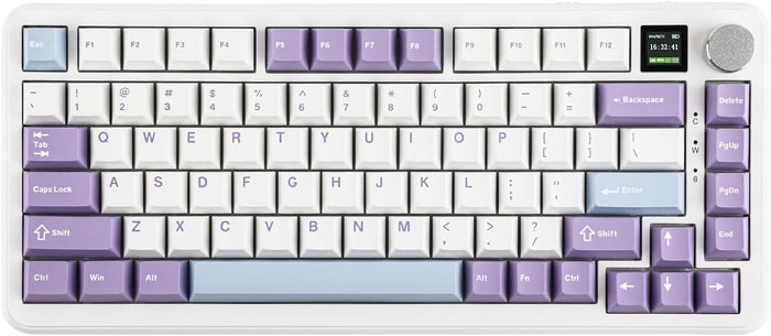 Ajazz AK820 Max HE Hall Effect Magnetic Gaming Keyboard - White - PakByte Computers