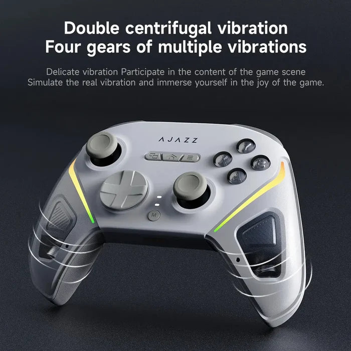 Ajazz GP100 Pro Tri-Mode Wireless Gaming Controller - White