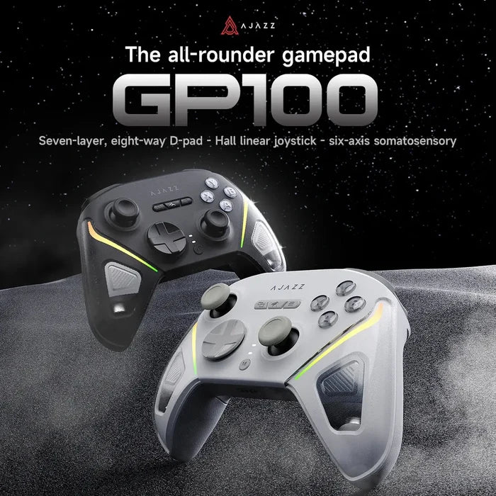 Ajazz GP100 Pro Tri-Mode Wireless Gaming Controller - White