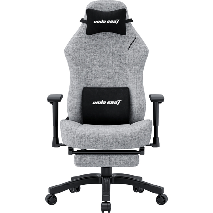AndaSeat Luna Pro Gaming Chair with Footrest – Grey Fabric - PakByte Computers