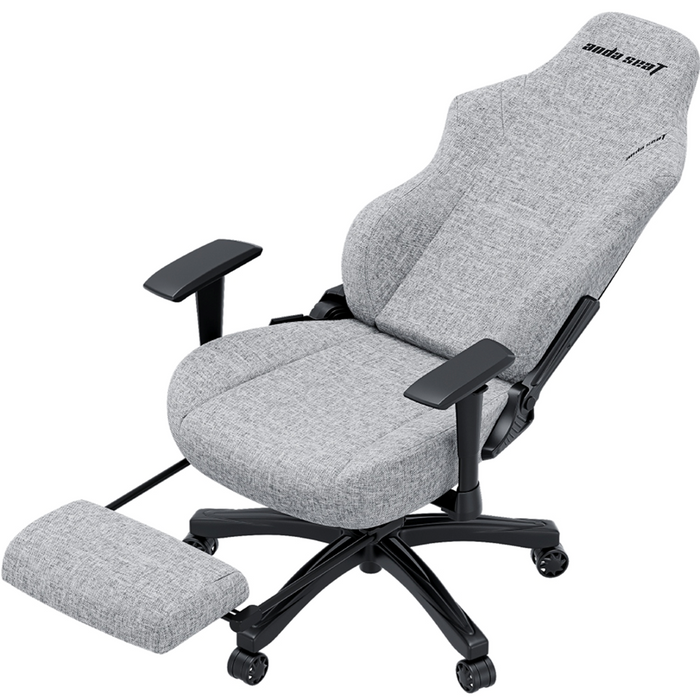 AndaSeat Luna Pro Gaming Chair with Footrest – Grey Fabric - PakByte Computers