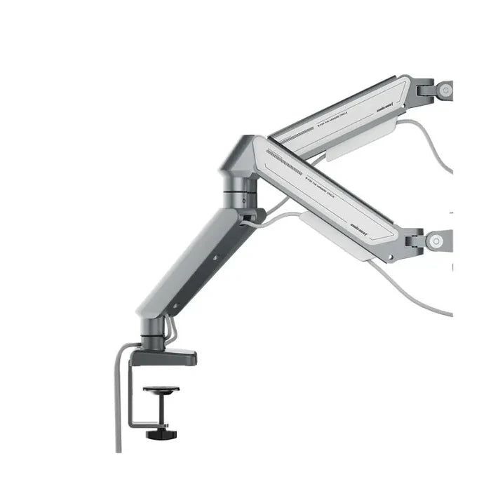 AndaSeat Stealth II Duo A6D-2S Ergonomic Dual Monitor Arm - White