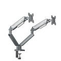 AndaSeat Stealth II Duo A6D Ergonomic Dual Monitor Arm - Black/White