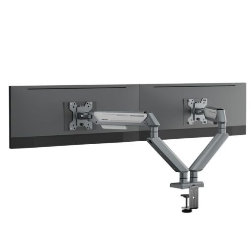 AndaSeat Stealth II Duo A6D Ergonomic Dual Monitor Arm - Black/White