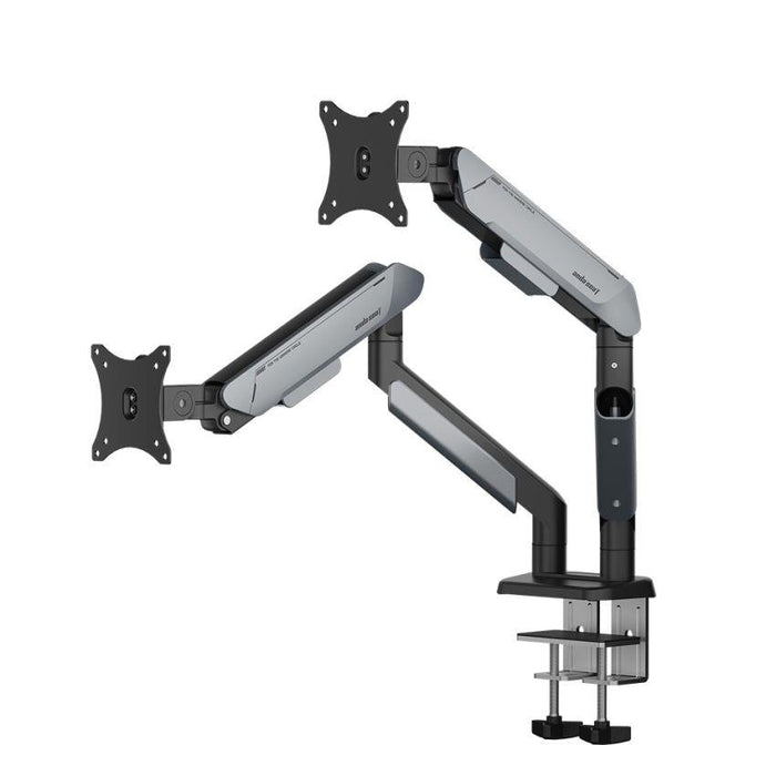 AndaSeat Stealth Pro II Duo A9-2S Ergonomic Dual Monitor Arm - Black Titanium - PakByte Computers