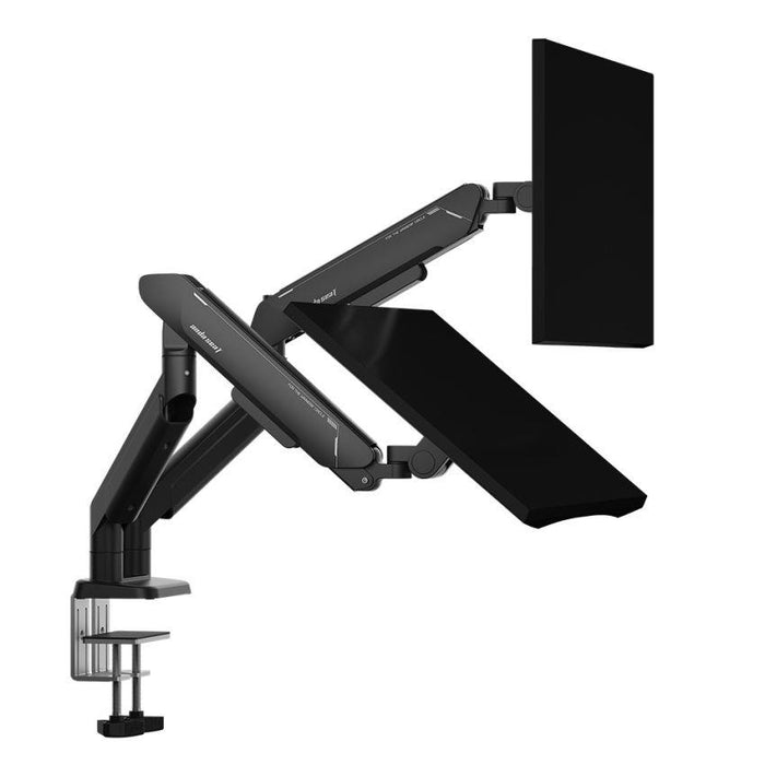 AndaSeat Stealth Pro II Duo A9-2S Ergonomic Dual Monitor Arm - Black - PakByte Computers