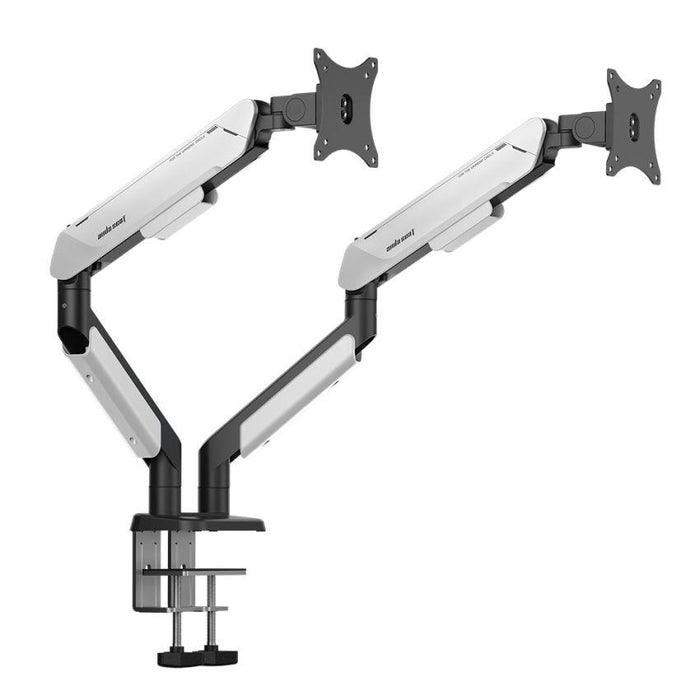 AndaSeat Stealth Pro II Duo A9-2S Ergonomic Dual Monitor Arm - Black/White - PakByte Computers