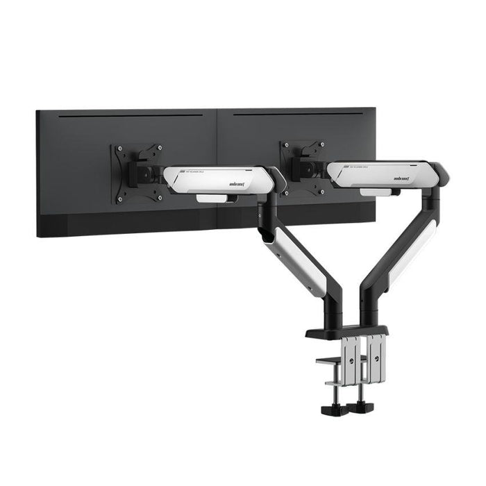 AndaSeat Stealth Pro II Duo A9-2S Ergonomic Dual Monitor Arm - Black/White - PakByte Computers