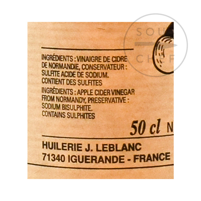 J Le Blanc Apple Cider Vinegar 50cl Ingredients Oils & Vinegars