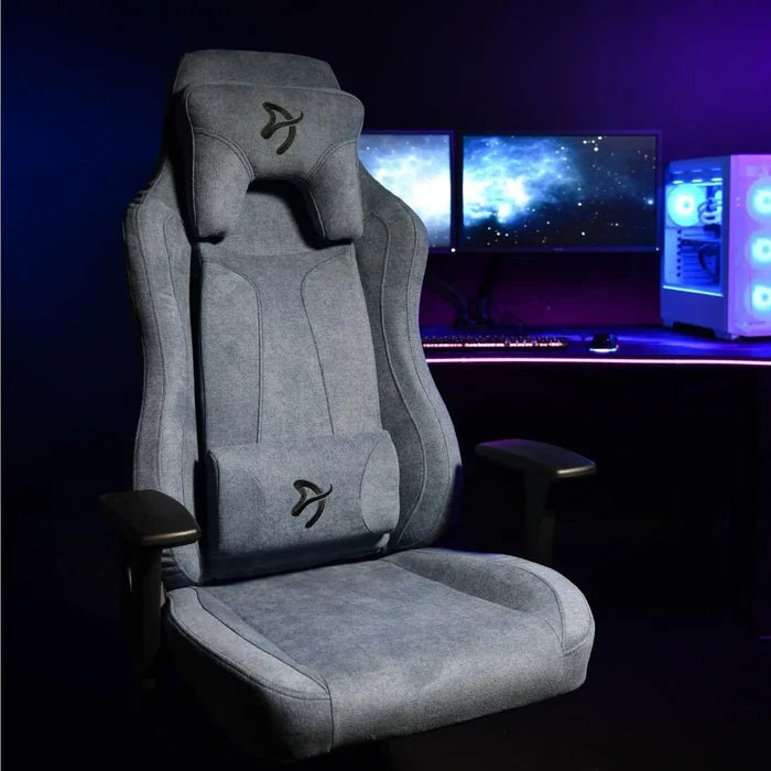Arozzi Vernazza Soft Fabric Durable Ergonomic Office and Gaming Chair - Blue - PakByte Computers