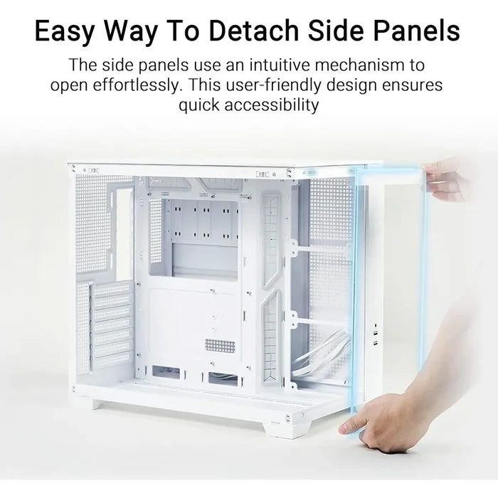Asus A32 Plus TG ARGB White Mid-Tower ATX Case - White - PakByte Computers
