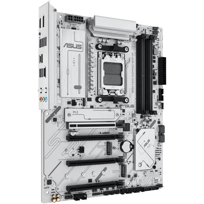 Asus B850 Max Gaming WIFI AMD AM5 ATX Motherboard - White - PakByte Computers