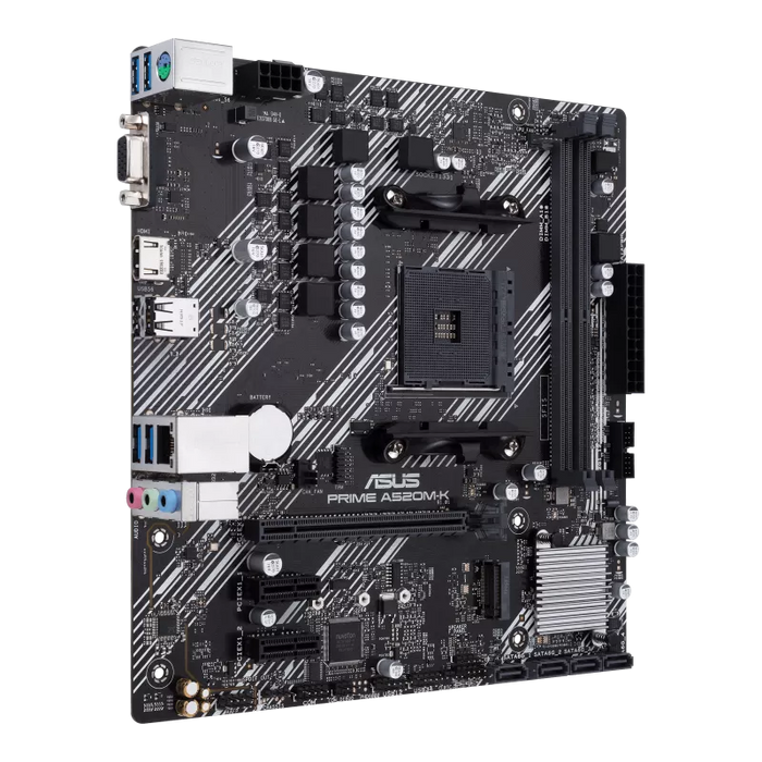 Asus Prime A520M-K/CSM AMD AM4 microATX Motherboard - PakByte Computers