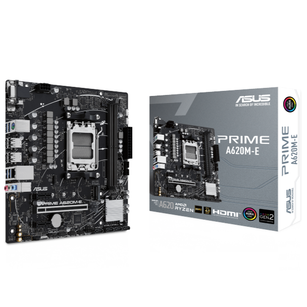 Asus Prime A620M-E DDR5 AMD AM5 micro ATX Gaming Motherboard - PakByte Computers