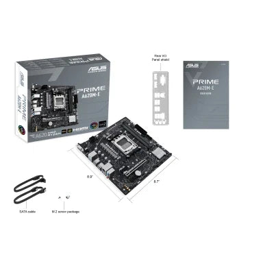 Asus Prime A620M-E DDR5 AMD AM5 micro ATX Gaming Motherboard - PakByte Computers
