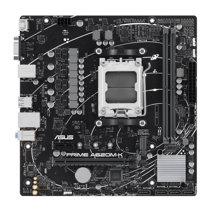 Asus Prime A620M-K-CSM DDR5 AMD AM5 microATX Motherboard - PakByte Computers