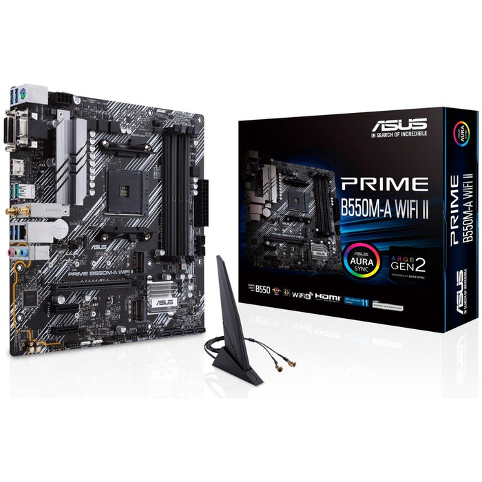 Asus Prime B550M-A Wifi II AM4 AMD microATX Motherboard - PakByte Computers