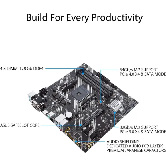 ASUS Prime B550M-K Micro-ATX Motherboard - PakByte Computers