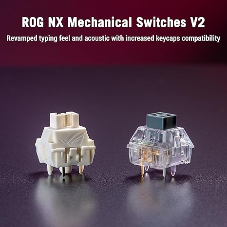 ASUS ROG Azoth X M704 Wireless Mechanical Gaming Keyboard 75% TKL NX V2 Snow Linear Switches - White - PakByte Computers