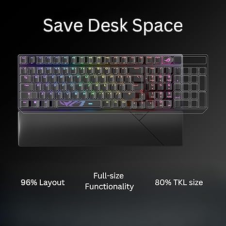 ASUS ROG Strix Scope II 96 Wireless Mechanical Gaming Keyboard - Black (NX Storm Switches) - PakByte Computers