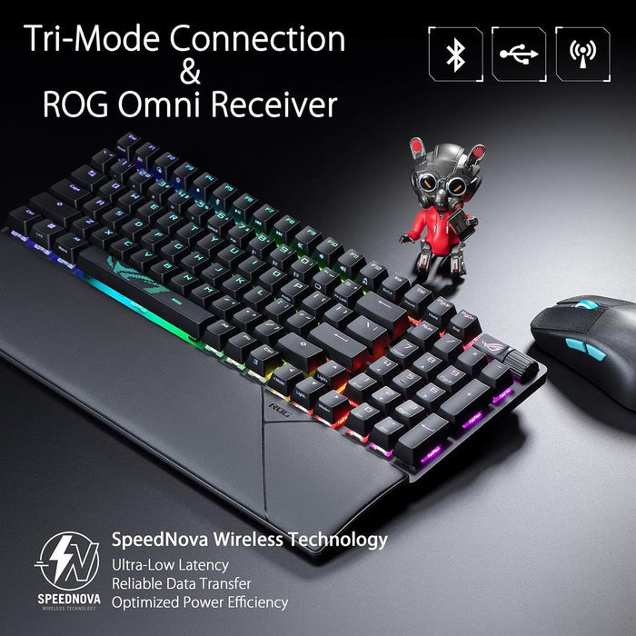 Asus Rog Strix Scope II 96 RGB Wireless Gaming Keyboard - Black (NX Snow Switches) - PakByte Computers