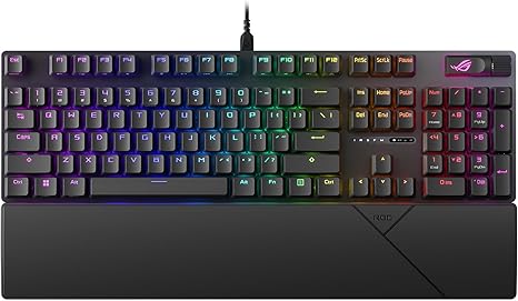 ASUS ROG Strix Scope II X Wired USB Gaming Keyboard NX Snow V2 Linear Switches - Black - PakByte Computers