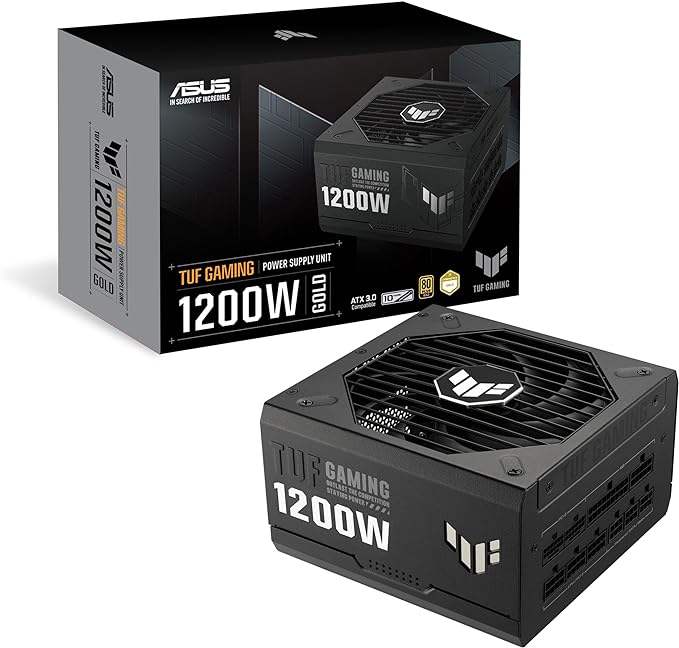 ASUS TUF Gaming 1200W Gold, ATX 3.0, Fully Modular, 80+ Gold, Military-Grade, - PakByte Computers