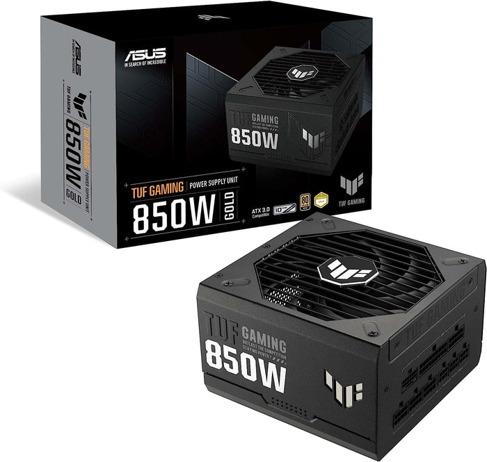 ASUS TUF Gaming 850W Gold 850 Watt, ATX 3.0 Compatible, Fully Modular Power Supply, 80+ Gold, Military-Grade Components. - PakByte Computers