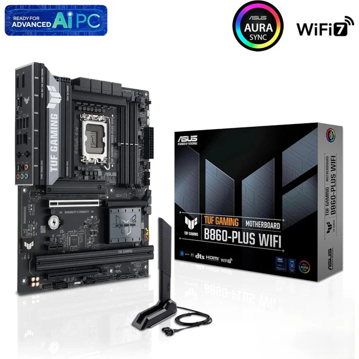 ASUS TUF GAMING B860-PLUS WIFI DDR5 LGA1851 ATX Motherboard - PakByte Computers
