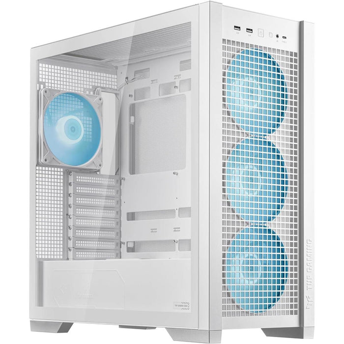 Asus Tuf Gaming GT302 ARGB Mid-Tower ATX Case - White - PakByte Computers