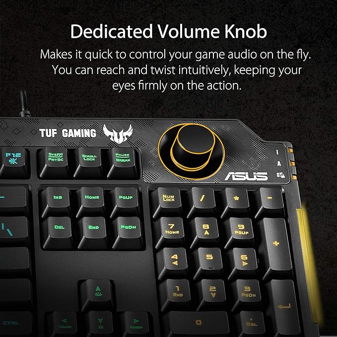 ASUS TUF Gaming K1 RGB Keyboard – Black - PakByte Computers