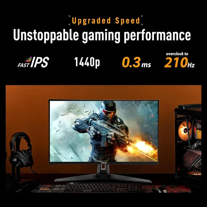 Asus Tuf Gaming VG27AQ5A 27-inch, QHD, 210Hz Gaming Monitor - PakByte Computers