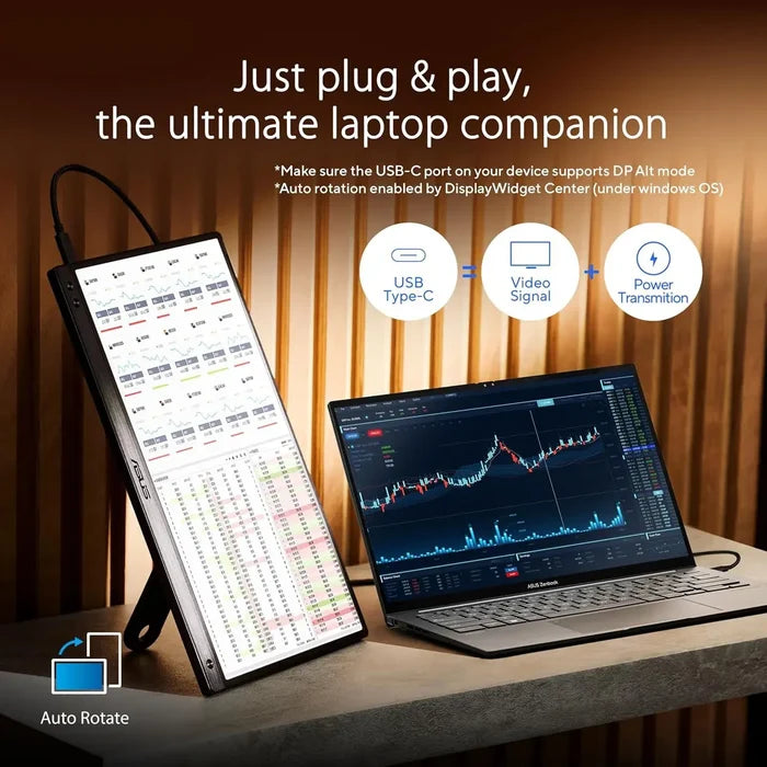 Asus ZenScreen MB166CR 16" Portable USB Monitor - PakByte Computers
