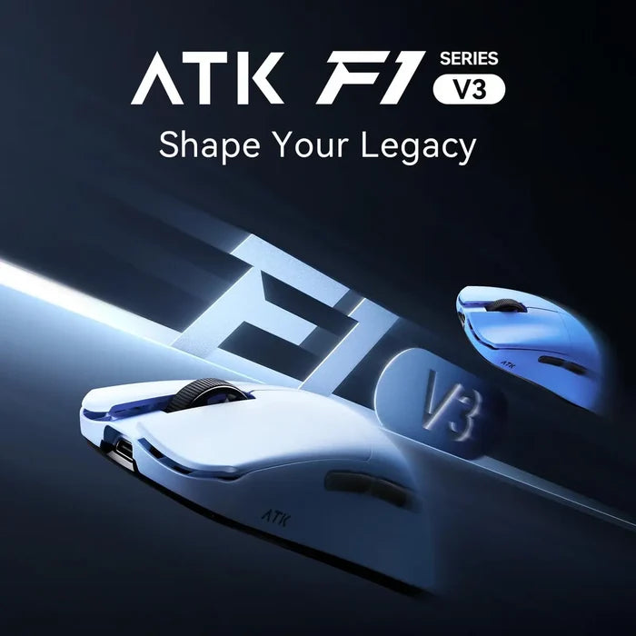 ATK Blazing Sky F1 V3 Ultimate+ Series Wireless Mouse - Pearl Blue