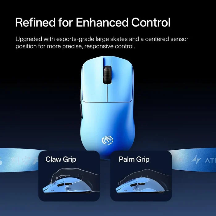 ATK Blazing Sky F1 V3 Ultimate+ Series Wireless Mouse - Pearl Blue
