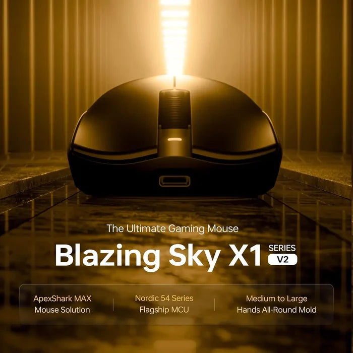 ATK Blazing Sky X1 V2 Air+ Wireless Gaming Mouse - Sunset Orange